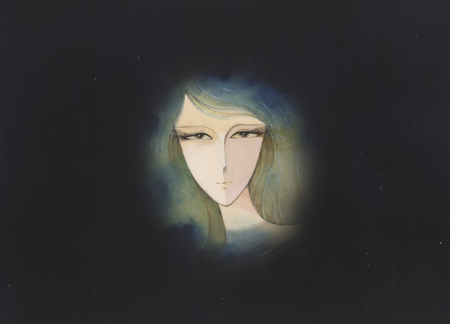 松本零士「スターシャ」複製原画 ―『宇宙戦艦ヤマト』(1974)エンディング―