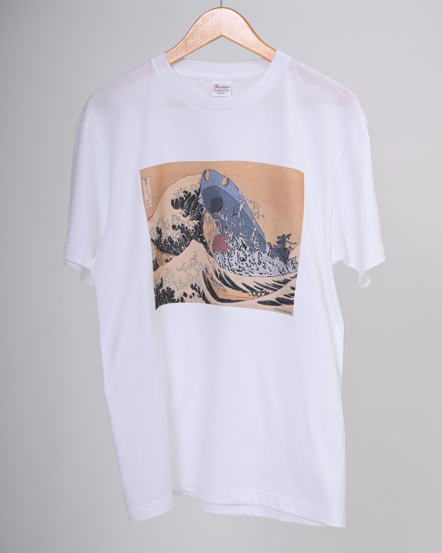 宇宙戦艦ヤマト×葛飾北斎(浪裏) Tシャツ