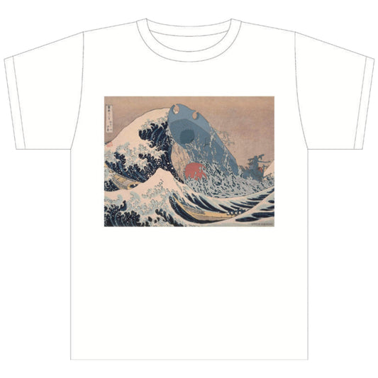 宇宙戦艦ヤマト×葛飾北斎(浪裏) Tシャツ