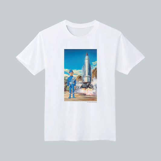 サンダーバード Tシャツ 小松崎茂アート2(ホワイト)