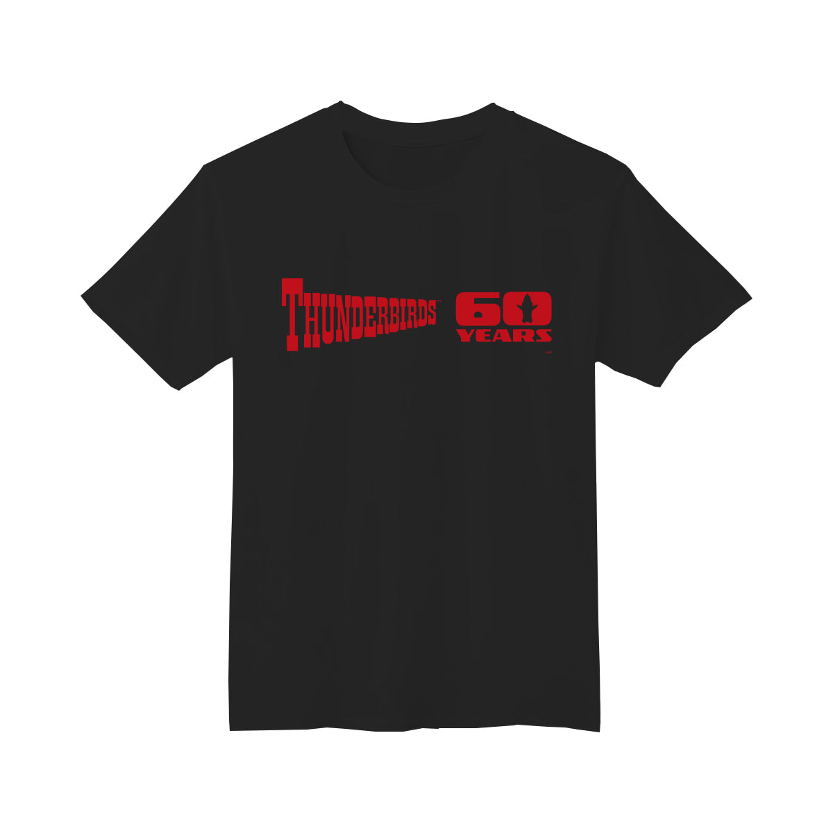 サンダーバード Tシャツ 60周年ロゴ(ブラック)