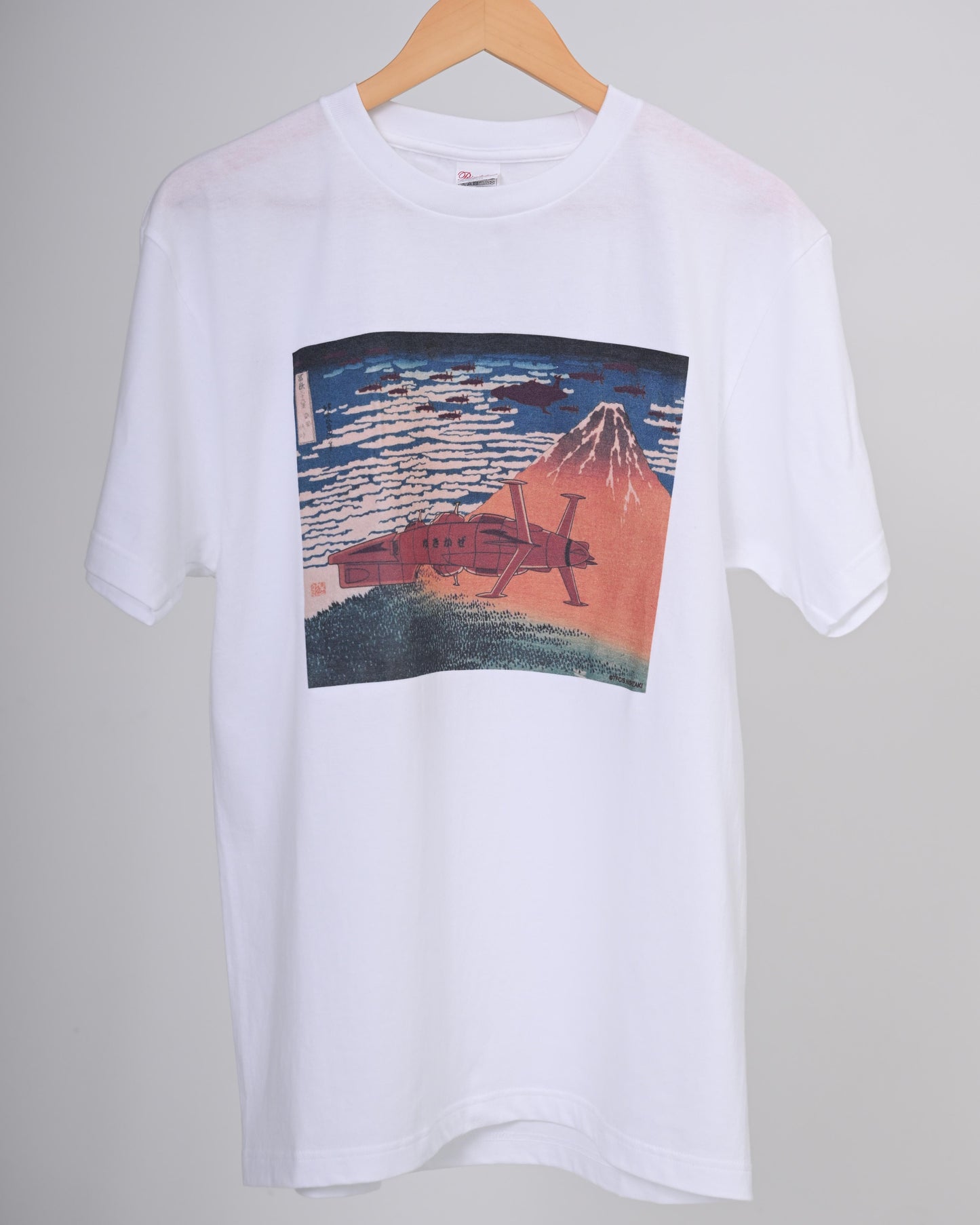 宇宙戦艦ヤマト×葛飾北斎(凱風快晴) Tシャツ