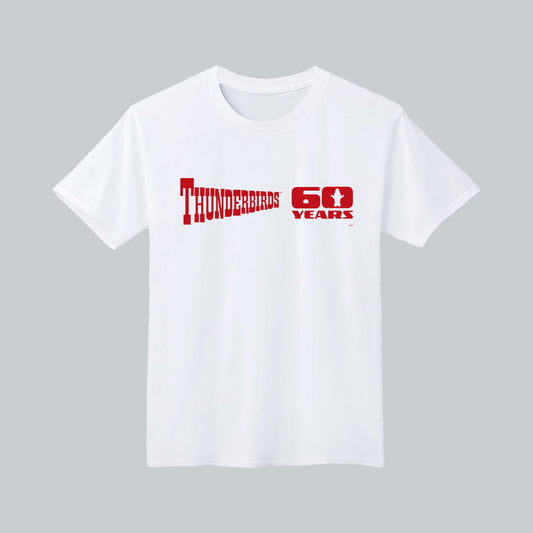 サンダーバード Tシャツ 60周年ロゴ（ホワイト）